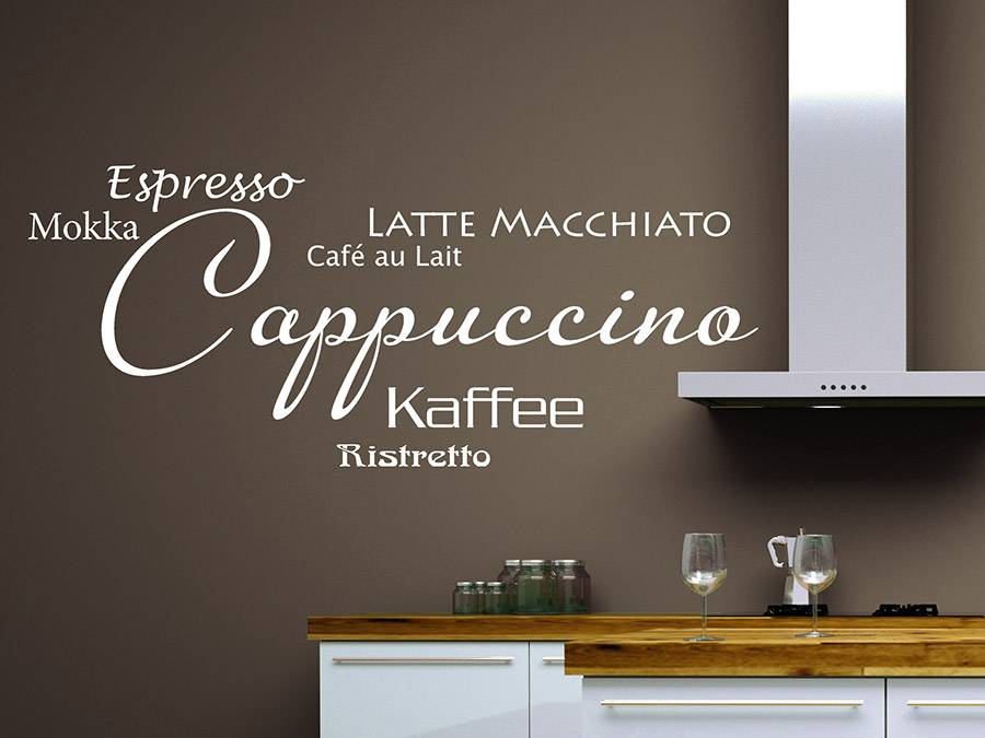 Wandtattoo modernes cappuccino, ristretto bei homesticker.de