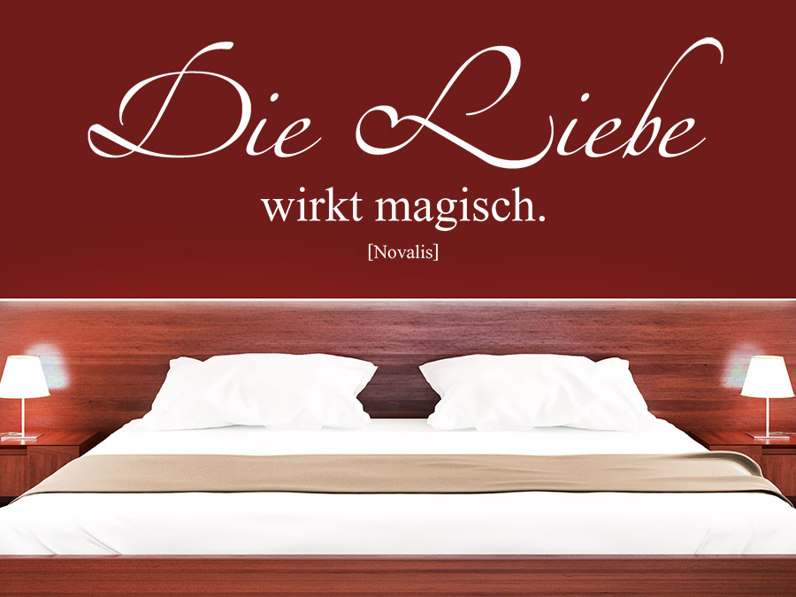 Wandtattoo die liebe wirkt magisch zitat von wandtattoo.de