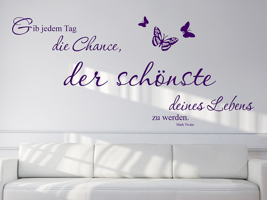 Wandtattoo Der schönste Tag des Lebens