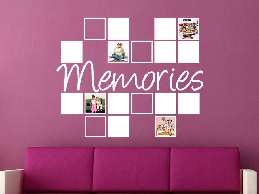 Wandtattoo fotorahmen memories von wandtattoo.de