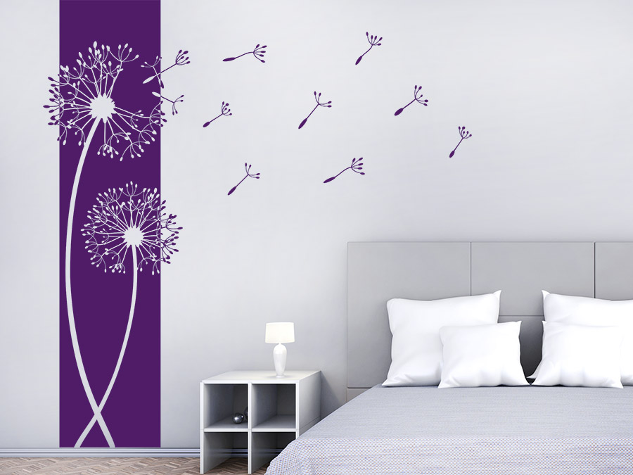 Wandtattoo banner pusteblumen von wandtattoo.de