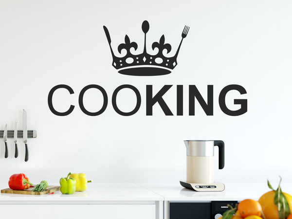 Wandtattoo Cooking Schriftzug für Köche