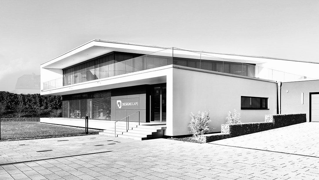 modernes Gebäude von Designscape zur Wandtattoo Herstellung