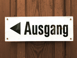 Ausgang Schild