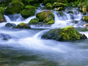 Wasser fließt