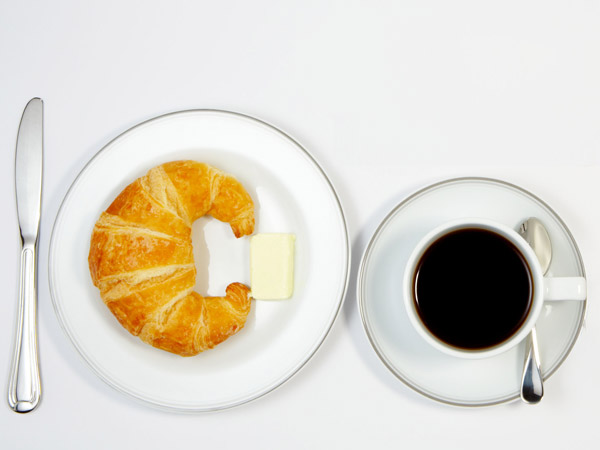 Frühstück mit Kaffee