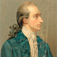 Goethe in Blau und Gelb