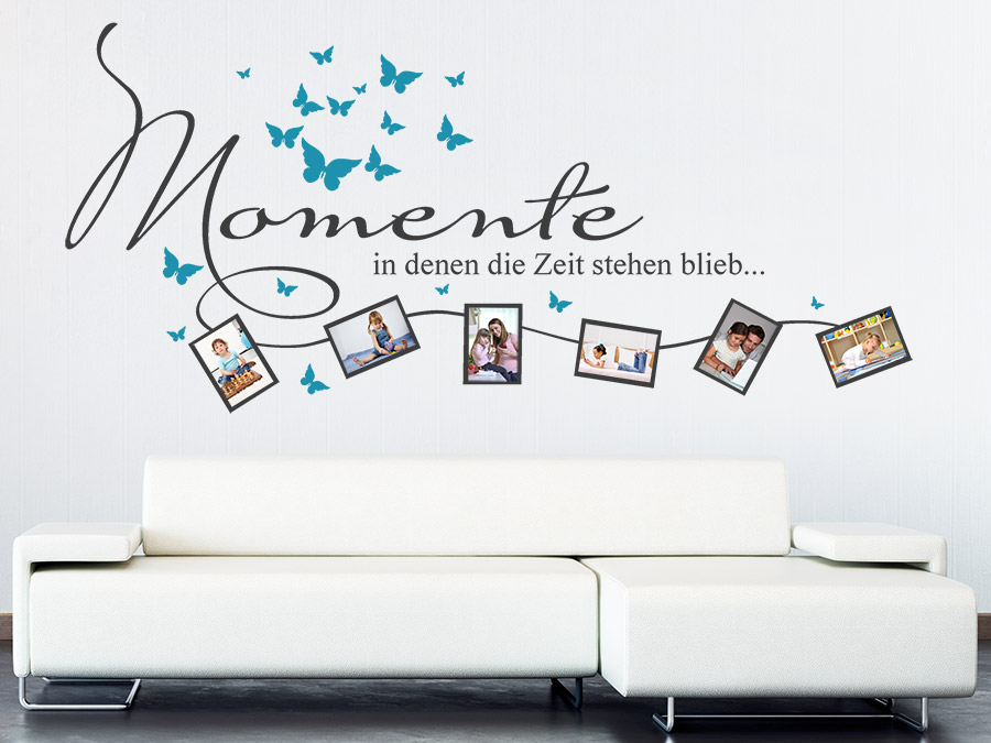 Wandtattoo Momente Bilderrahmen