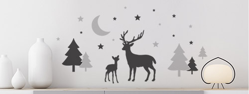 Wandtattoo Wintermotiv 2019
