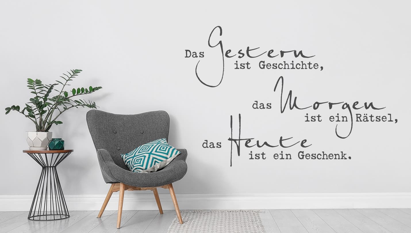 schöne sprüche für die wand