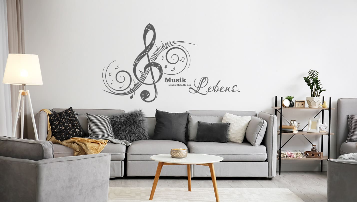 Musik & Noten WANDTATTOO.DE bei online Wandtattoo kaufen ❤️