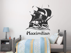 Kinderzimmer Piraten Deko - bucherregal