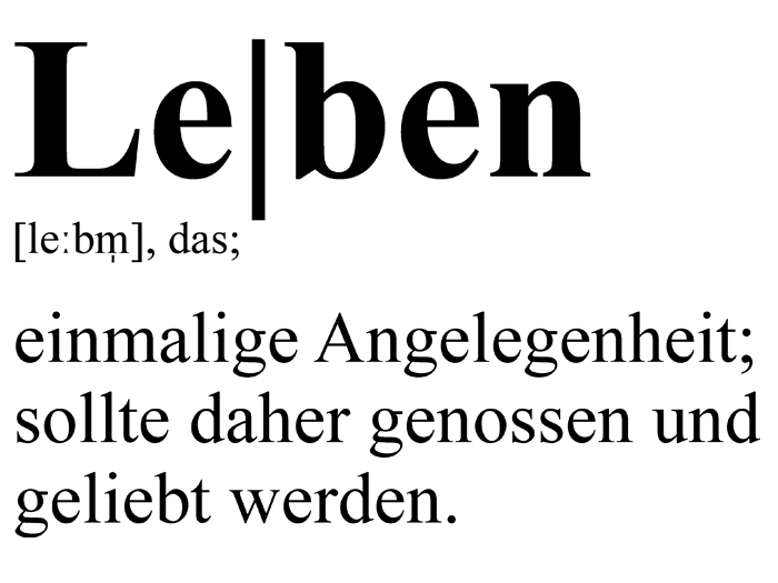 Wandtattoo Leben Definition WANDTATTOO.DE