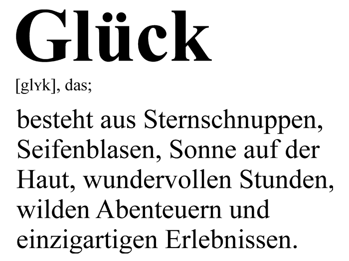 Wandatttoo Glück Definition 2 | WANDTATTOO.DE