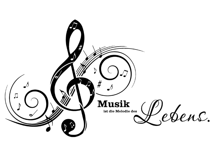 Wandtattoo Melodie des Lebens WANDTATTOO.DE