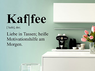 Wandtattoo Kaffee Definition