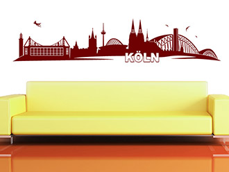 Wandtattoo Skyline Köln | Bild 4