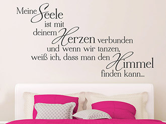 Wandtattoo Meine Seele...