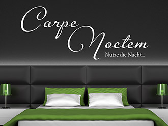 Wandtattoo Carpe Noctem - Nutze die Nacht