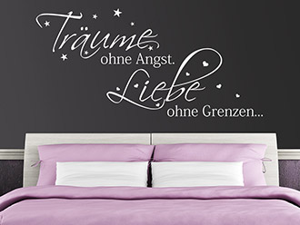 Wandtattoo Träume ohne Angst...