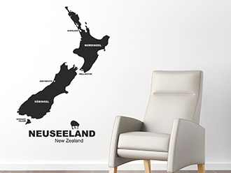 Wandtattoo Neuseeland