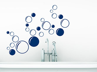Wandtattoo Ornament Bubbles