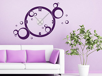 Wandtattoo Uhr Kreise