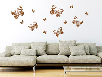 Wandtattoo Schmetterlinge Set