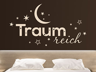 Wandtattoo Traumreich mit Sternen