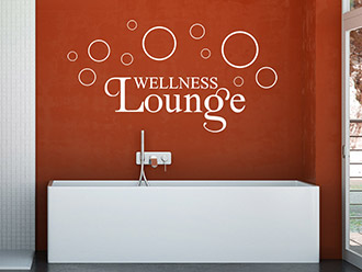 Wandtattoo Wellness Lounge