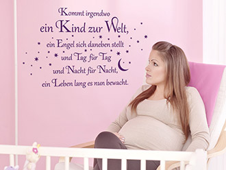 Wandtattoo Kommt irgendwo ein Kind...