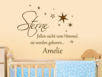 Wandtattoo Sterne fallen nicht...