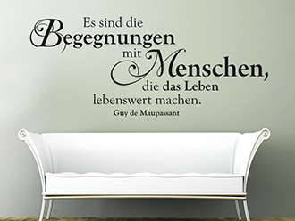 Wandtattoo Begegnungen mit Menschen