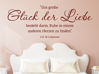 Wandtattoo Glück der Liebe