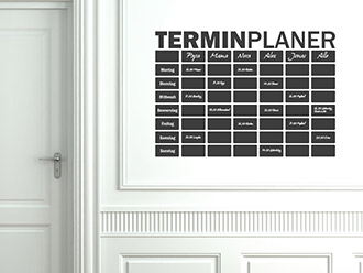 Tafelfolie Terminplaner