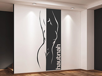 Wandtattoo Banner Hautnah