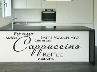 Wandtattoo Cappuccino