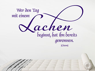 Wandtattoo Wer den Tag mit einem... | Bild 4