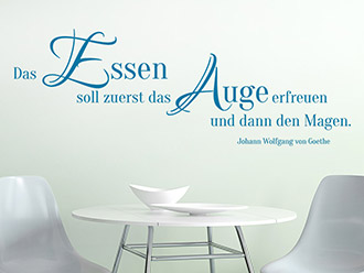 Wandtattoo Das Essen soll zuerst...
