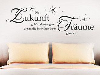 Traumhafter Wandtattoo Sprüche zum Thema Traum WANDTATTOO.DE