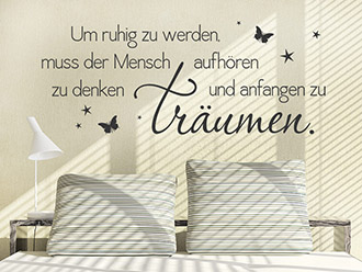 Wandtattoo Anfangen zu träumen...