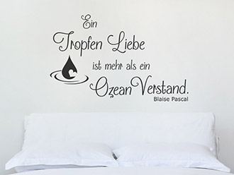 Wandtattoo Ein Tropfen Liebe...