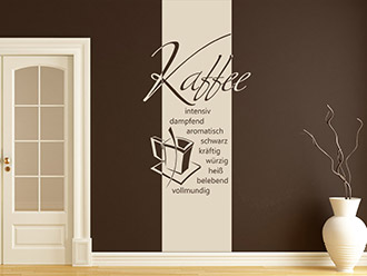 Wandtattoo Banner Guter Kaffee