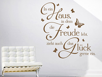 Wandtattoo In ein Haus, in dem die Freude... | Bild 4