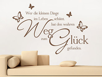 Wandtattoo Die kleinen Dinge