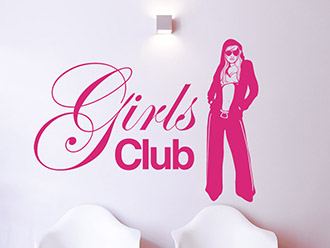 Wandtattoo Girls Club