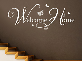 Wandtattoo Welcome Home
