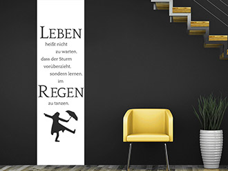 Lebenslust mit Wandtattoo Sprüchen über das Leben WANDTATTOO.DE