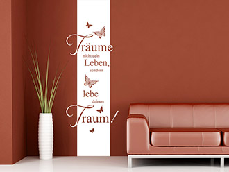 Wandtattoo Banner Träume