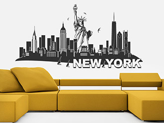 New York Skyline als Wandtattoo